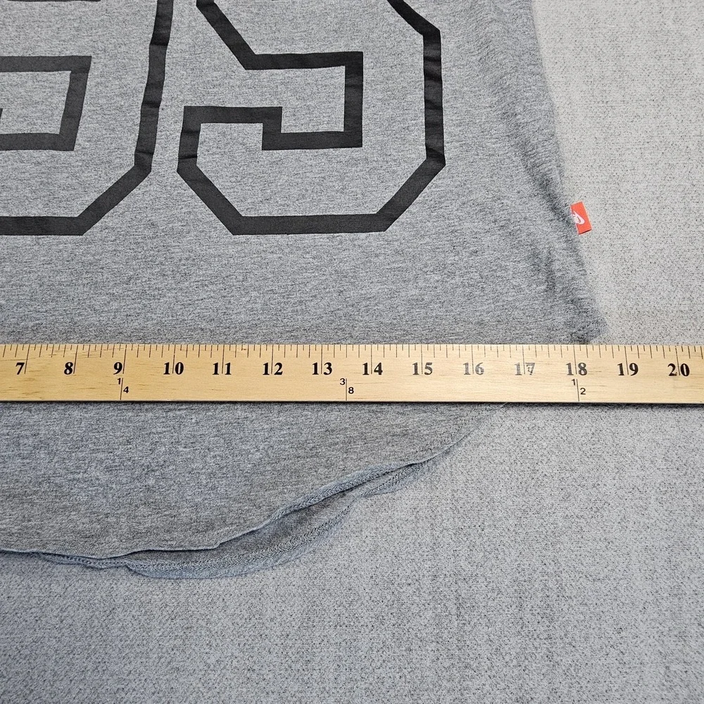 Nike Men's Just Do It 95 Geay‎ Cotton Blend Shirt 3/4 Sleeve Sz Small S